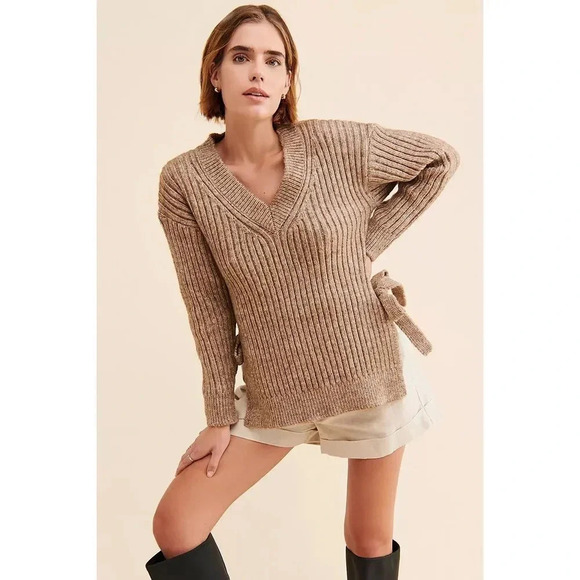 4th & reckless jonna bow sweater small - Picture 1 of 4
